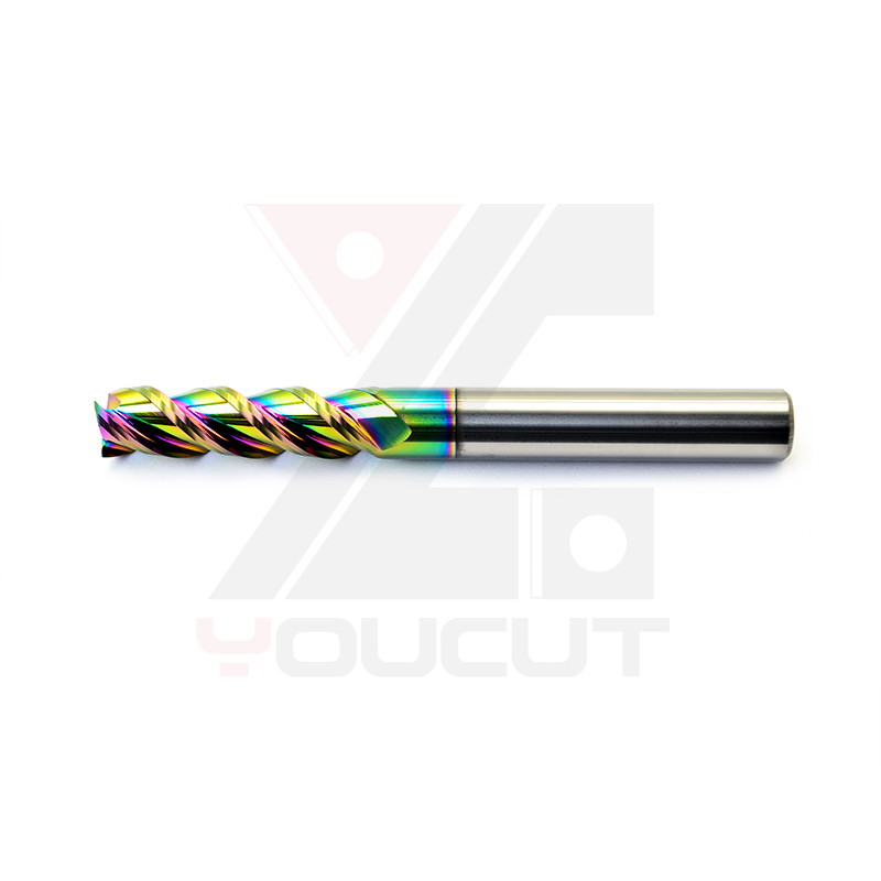 End Mill - AE-14-100-3F ดอกเอ็นมิลคาร์ไบด์เคลือบ DLC 3 ฟลุต HRC45/55/60