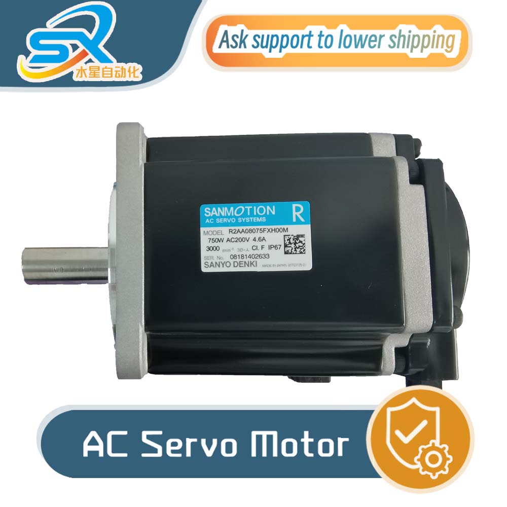 Servo Motor - มอเตอร์เซอร์โว SANYO ของแท้ 100% รุ่น R2AA08075FXH00M