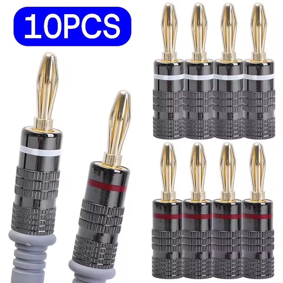 Coupling 8Mm - 1-10 ชิ้น ปลั๊กกล้วยแบบไม่ต้องบัดกรี ขนาด 4 มม.