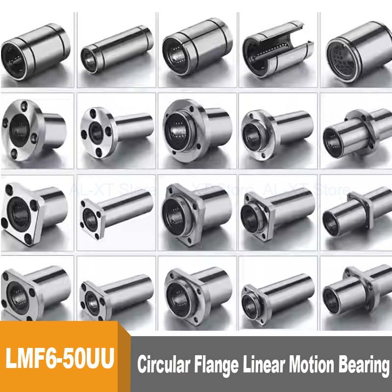 Linear Rod 8Mm - ตลับลูกปืนเชื่อมต่อแบบมีหน้าแปลนทรงกลม รุ่น LMF ซีรีส์ LMF6UU-50UU ขนาด