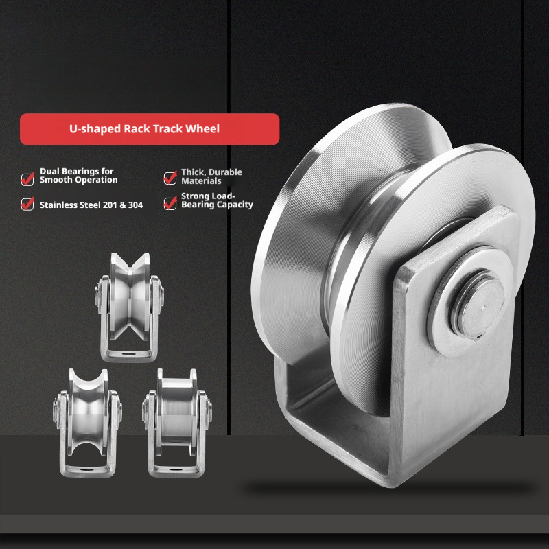 V Slot Wheel - รอกล้อเดี่ยวชนิด U V H ทำจากสแตนเลส 304