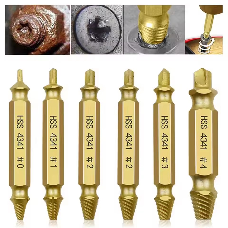 Drill Bit Set - ชุดดอกสว่านถอนสกรูหัก ชุดเครื่องมือถอดสกรูหักง่ายๆ สำหรับงานรื้อถอน