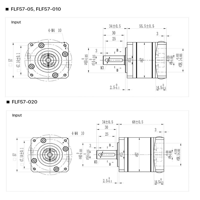 FLF57-05 NEMA 23ตัวลดความเร็วม - Nema23 Stepper บทวิจารณ์และราคา