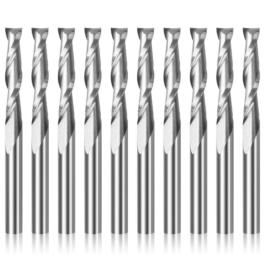 10 ชิ้น ดอกกัดเกลียว 2 ฟัน ขนา - End Mill Set บทวิจารณ์และราคา