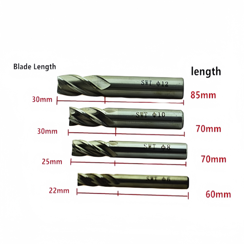4Pcs คาร์ไบด์ End Mill HSS 4 ข - End Mill Set บทวิจารณ์และราคา