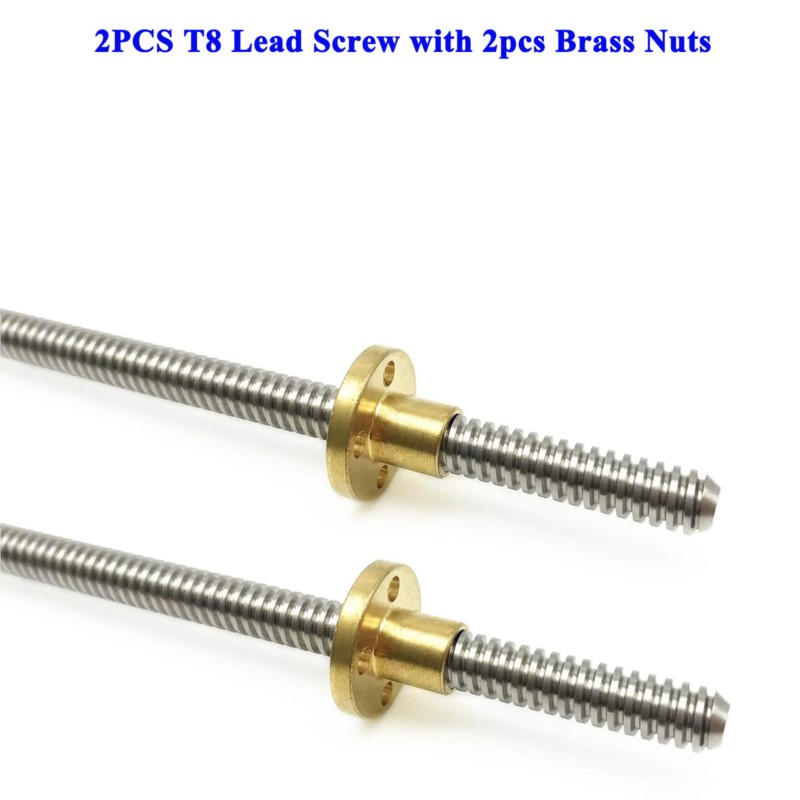สกรูตะกั่ว T8 จำนวน 2 ชิ้น ขนา - Lead Screw 8Mm บทวิจารณ์และราคา