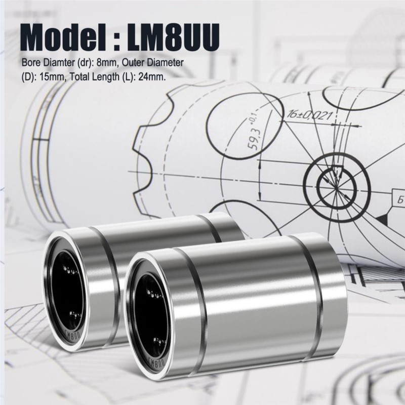 4/10PCS LM8UU LM10UU LM16UU LM - Linear Rod 8Mm บทวิจารณ์และราคา